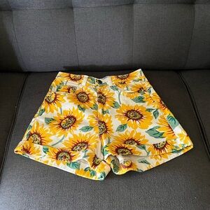 American Apparel Sunflower Print Shorts